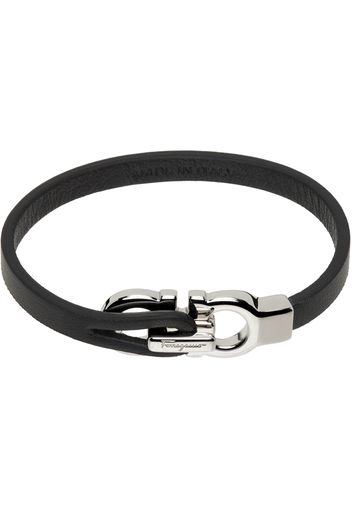 Ferragamo Black Gancini Bracelet