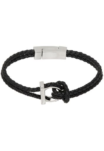 Ferragamo Black Gancini Bracelet