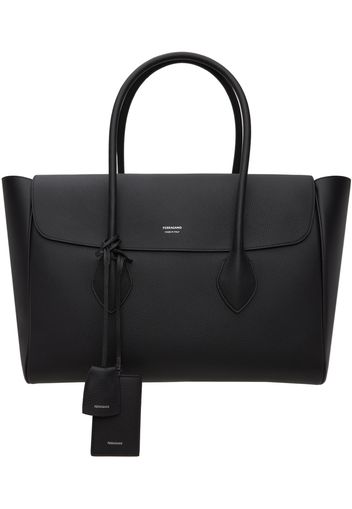 Ferragamo Black Leather Tote