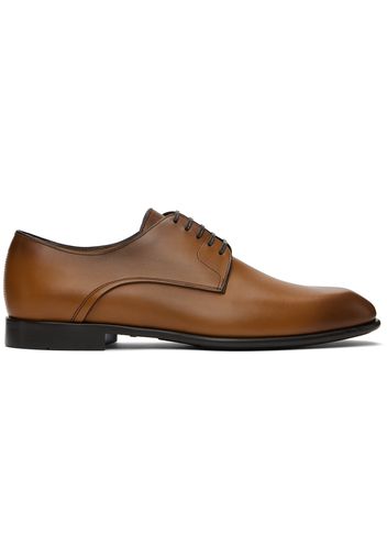 Ferragamo Brown Two Tone Derbys