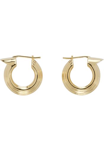 Ferragamo Gold Gancini Earrings