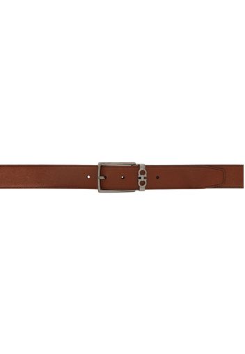 Ferragamo Brown & Black Reversible Gancini Belt