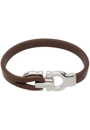 Ferragamo Brown Gancini Bracelet