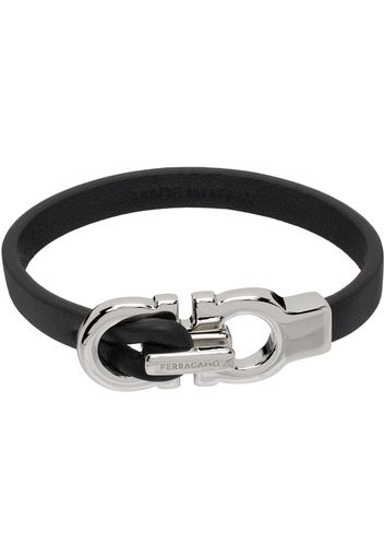 Ferragamo Black Gancini Bracelet