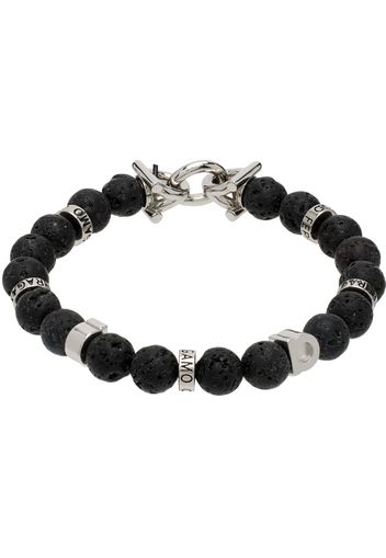 Ferragamo Black Elasticized Gancini Bracelet