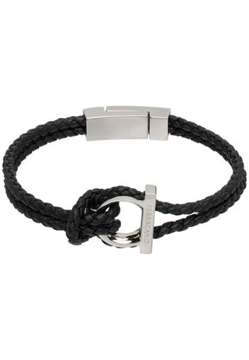 Ferragamo Black Gancini Bracelet