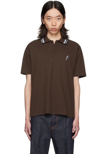 Ferragamo Brown Organic Cotton Polo