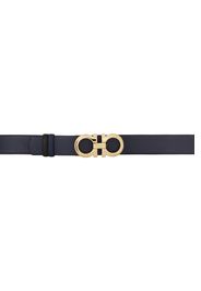 Ferragamo Reversible Navy & Black Gancini Belt