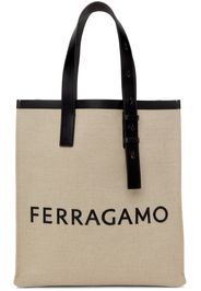 Ferragamo Beige Signature Tote