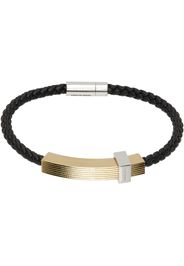 Ferragamo Black Braided Band Bracelet