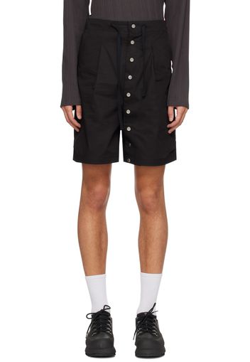 FFFPOSTALSERVICE Black Press-Stud Shorts