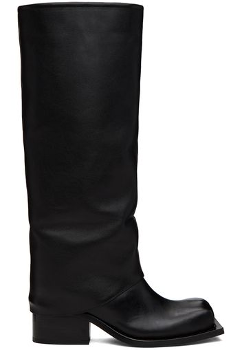 FIDAN NOVRUZOVA Black Havva Chunky Heel Trouser Boots