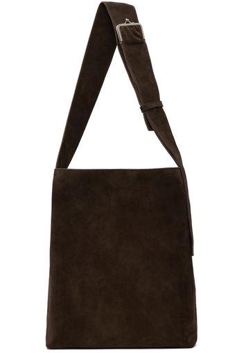 FIDAN NOVRUZOVA Brown Ava Suede Tote