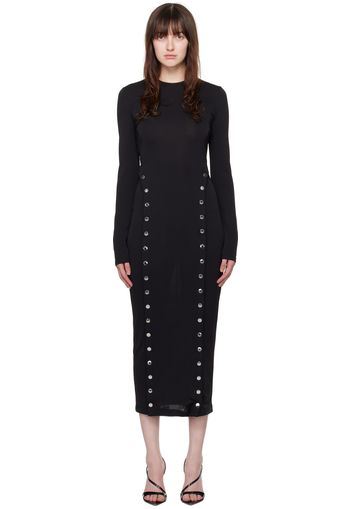 Fleur du Mal Black Undo Me Midi Dress