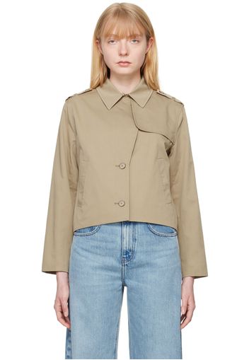 FRAME Khaki Button Jacket