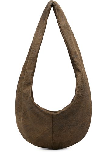 Gabriela Coll Garments Brown No.250 Crossed Leather Bag