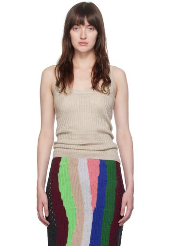 Gabriela Hearst Beige Nevin Tank Top