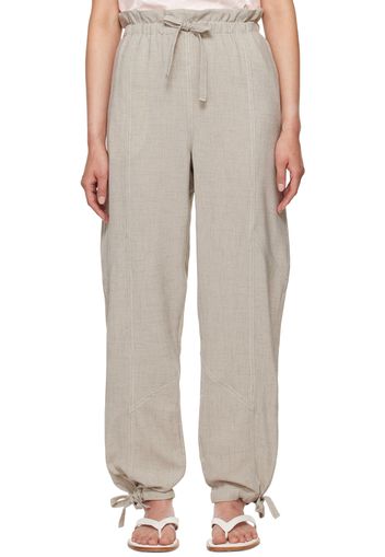 GANNI Beige Elasticated Waist Trousers