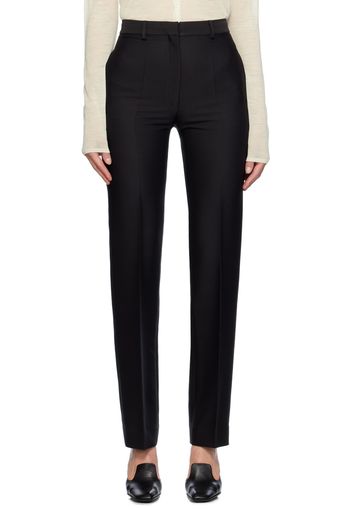 GIA STUDIOS Black Creased Trousers