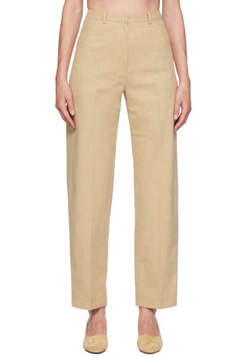 GIA STUDIOS Beige Cocoon Trousers