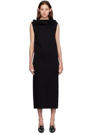 GIA STUDIOS Black Cowl Neck Maxi Dress