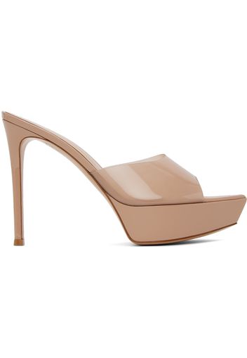 Gianvito Rossi Beige Betty Heeled Sandals