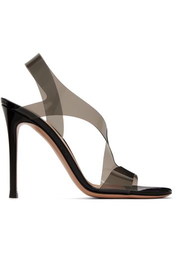 Gianvito Rossi Black Metropolis Heeled Sandals