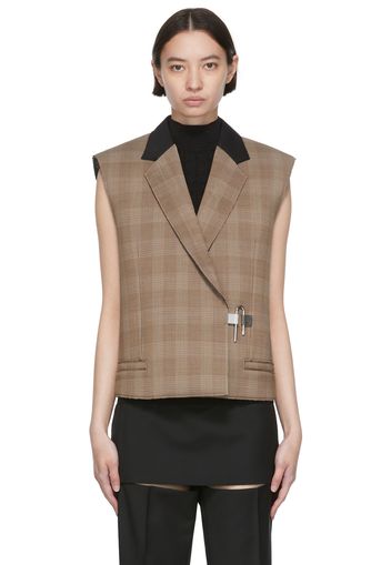 Givenchy Brown Wool Sleeveless Blazer