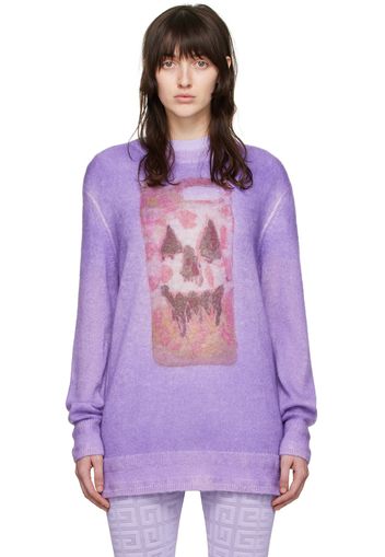 Givenchy Purple Josh Smith Edition Mohair Sweater