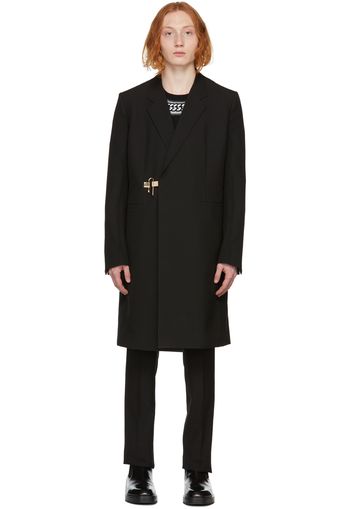 Givenchy Black Wool Padlock Coat