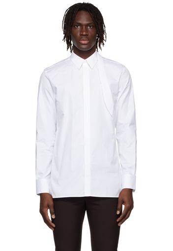 Givenchy White Padlock Harness Shirt