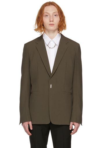 Givenchy Brown Wool Hook & Bar Blazer