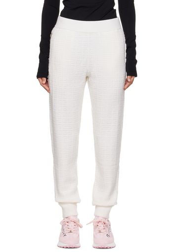 Givenchy White Monogram Lounge Pants