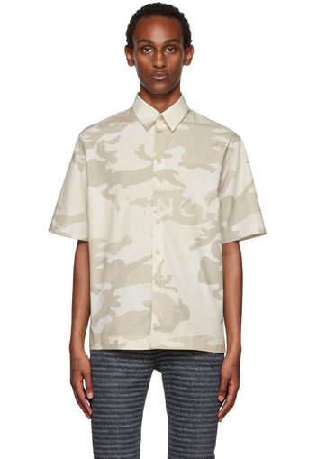 Givenchy Beige Button Up Shirt