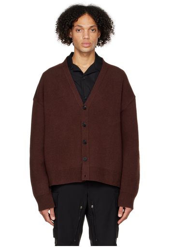 Givenchy Brown 4G Zip Cardigan