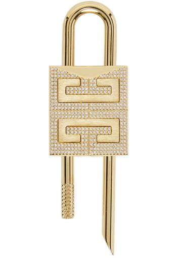 Givenchy Gold Small 4G Padlock Keychain