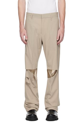 Givenchy Beige Destroyed Trousers