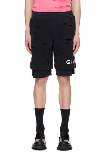 Givenchy Black Archetype Shorts