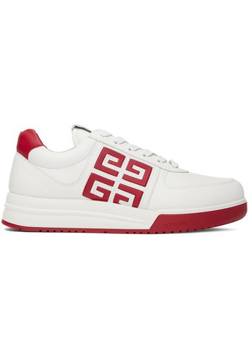 Givenchy White & Red City Sport Sneakers