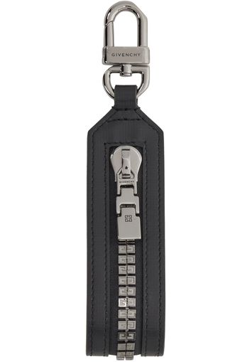 Givenchy Gray 4G Zip Keychain