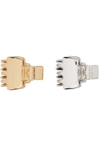 Givenchy Gold & Silver 4G Small Hair Clip Set