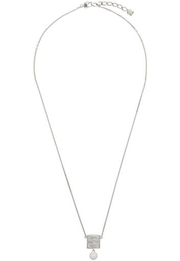 Givenchy Silver 4G Crystal Necklace