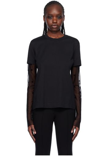 Givenchy Black 4G Long Sleeve T-Shirt