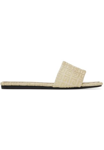 Givenchy Beige & Gold 4G Sandals