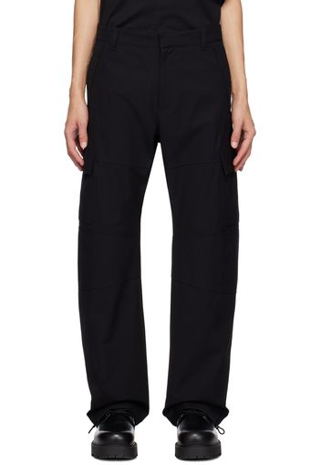 Givenchy Black Arched Cargo Pants