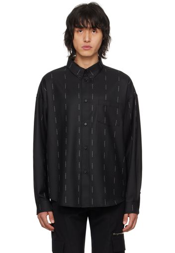 Givenchy Black Jacquard Shirt