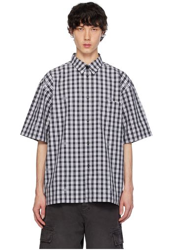 Givenchy Black & White Check Shirt