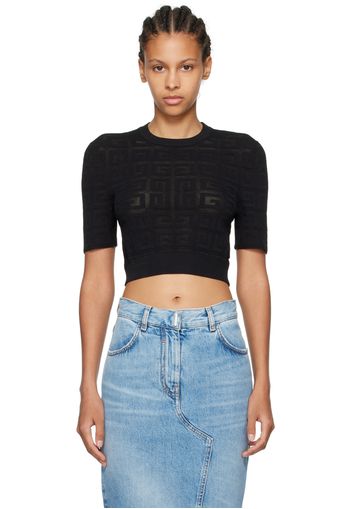 Givenchy Black Cropped T-Shirt