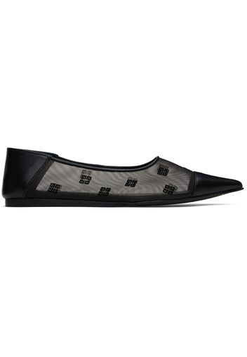 Givenchy Black 4G Mesh Ballerina Flats