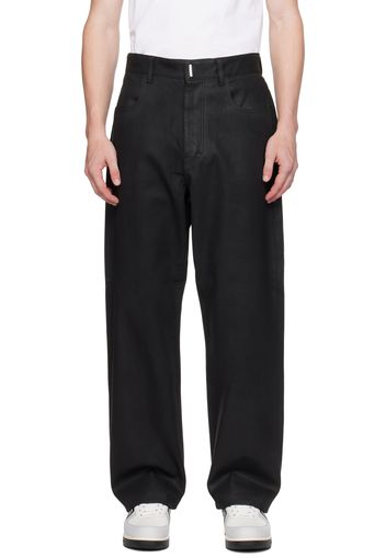 Givenchy Black Coated Jeans